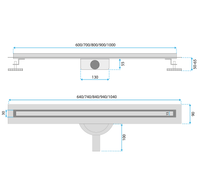 Scarico Lineare Rea Neox Slim Pro Gold 100
