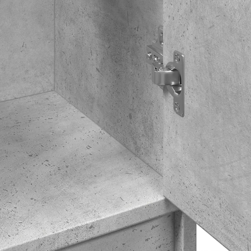 Mobile Lavabo Grigio Cemento 63x29x55 cm in Legno Multistrato