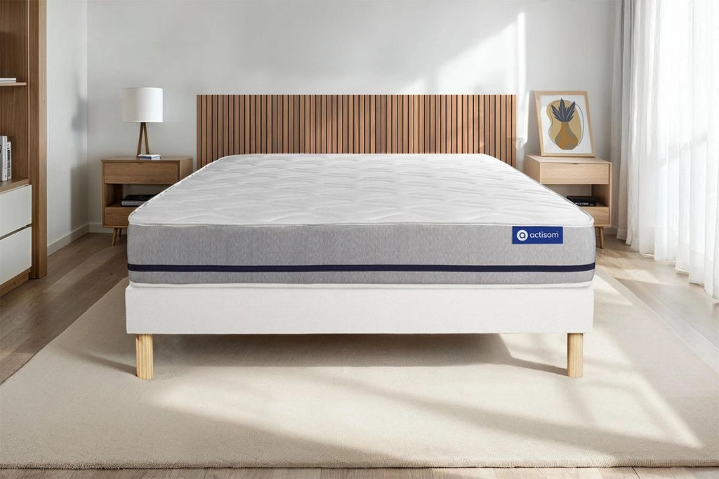 Kit rete e materasso matrimoniale Actilatex soft 80x200cm - Spessore : 20cm - Lattice e memory foam - Moderatamente rigido