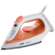 Braun TexStyle 1 SI 1009 Ferro a vapore Piastra antiaderente 1900 W Arancione, Bianco