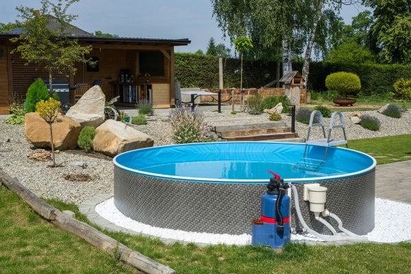 Azuro 3,6 x 1,2 m, RATTAN - senza scala e filtro, con fori fuori asse