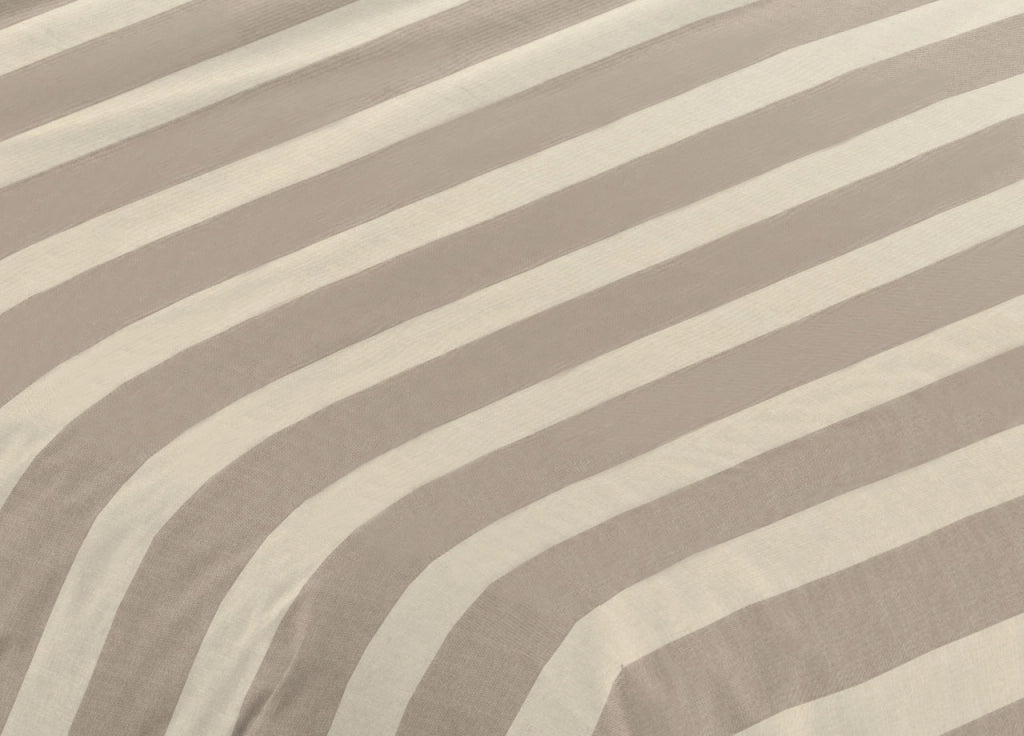 Sacco Copripiumino Piumone Letto In 100% Cotone Made Italy Vari Disegni RP - 2 Piazze - Riga Larga Beige