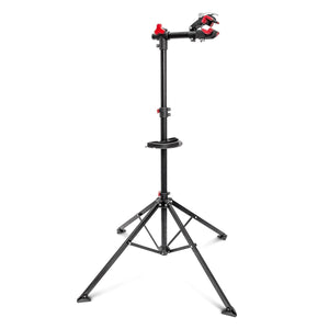Cavalletto da officina per supporto riparazione bicicletta manutenzione regolabile nero 105 -190 cm 3413010/2