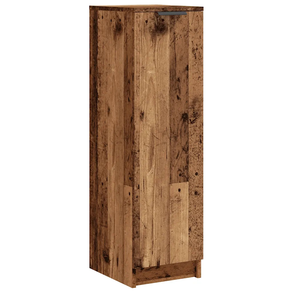 Scarpiera-Scaffale per scarpe Legno Antico 29,5x35x100,5 cm in Truciolato