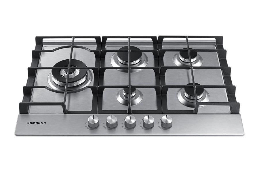 Samsung NA75J3030AS piano cottura Acciaio inox Da incasso Gas 5 Fornello(i)