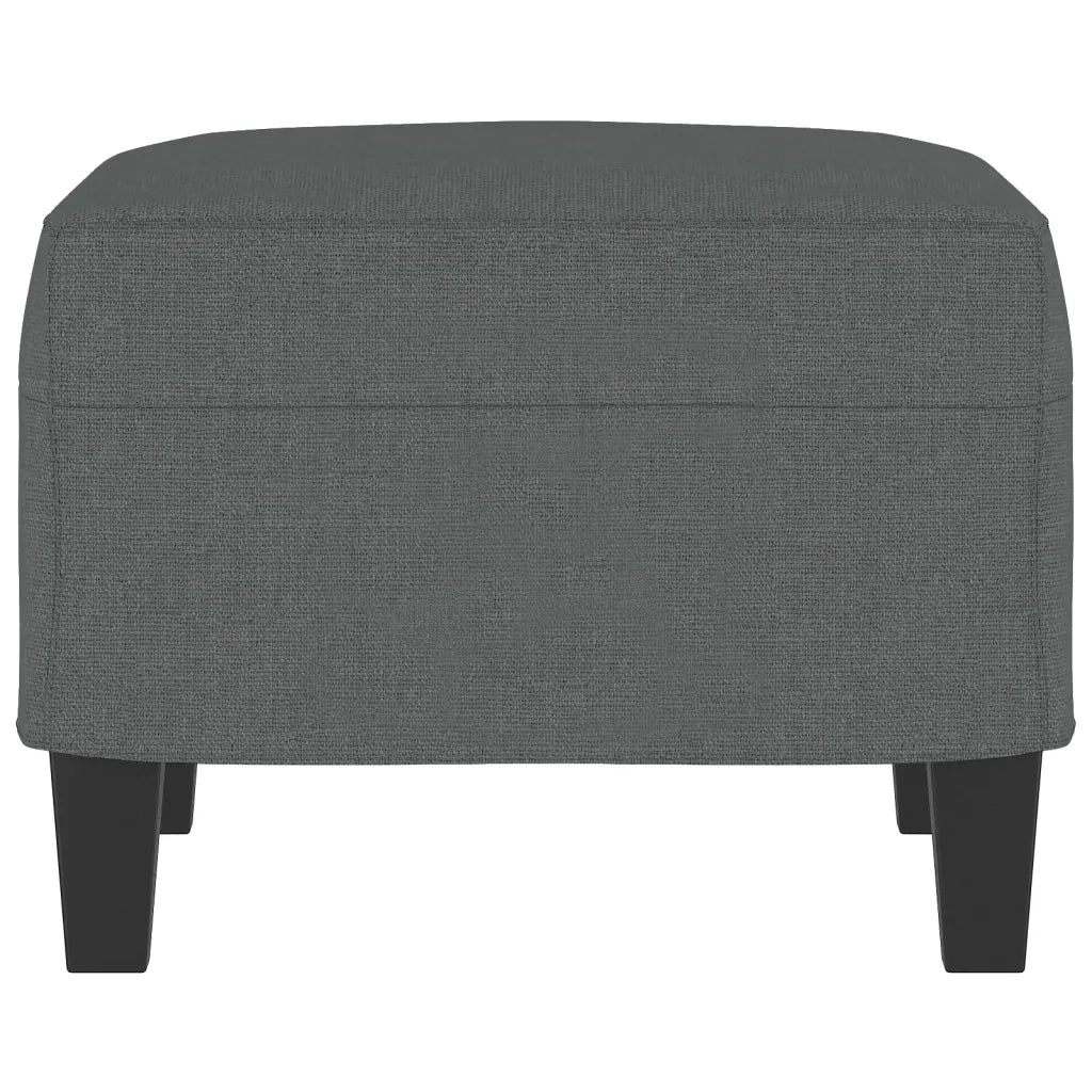 Poggiapiedi Grigio Scuro 60x50x41 cm in Tessuto
