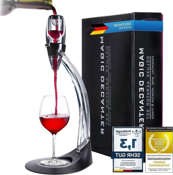 Decantatore di Vino; Uscita di Vino con Sostegno; Decantatore Magico
