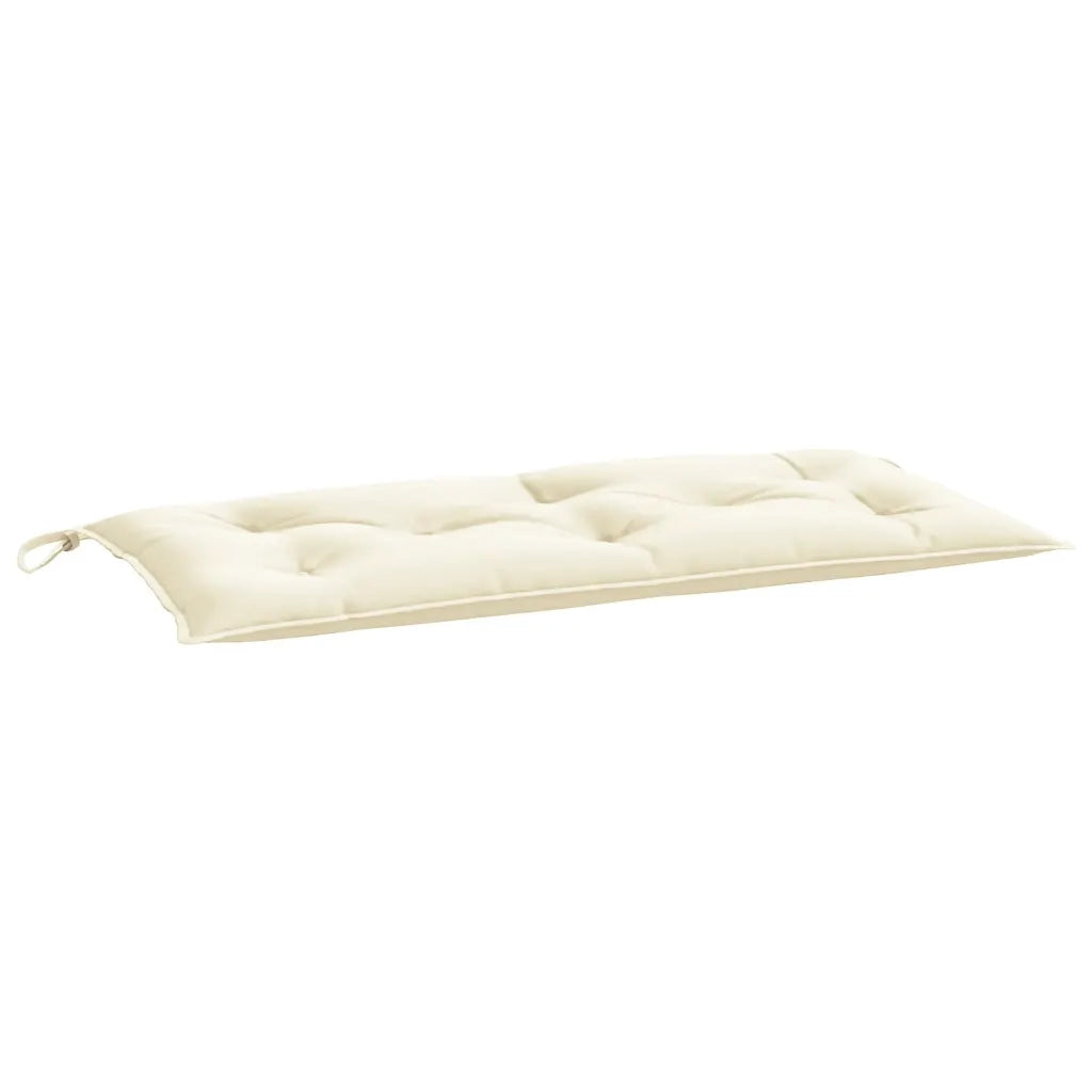 Cuscino per Panca-Cuscini per panchina Bianco Crema 110x50x7 cm in Tessuto Oxford