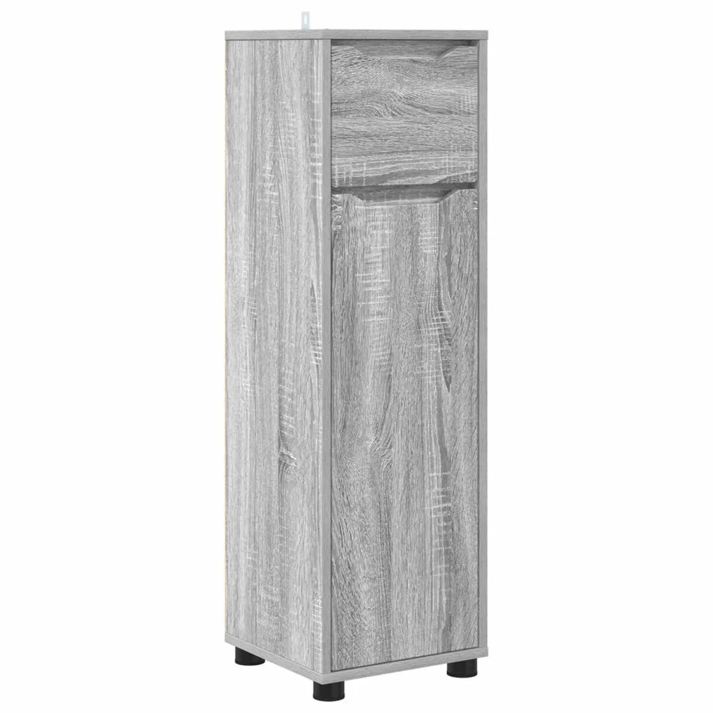 Mobile da Bagno con cassetto Grigio Sonoma 30,5 x 30 x 101 cm 888743