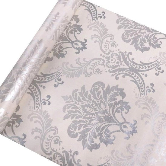 Decorazione da Parete Zeffirino Removibile con Motivo di Citrus, 045x3m, Stoffa da Parete con Adesivo Self-Adesivo
