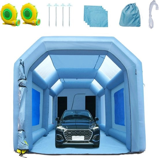 Cabina di spruzzatura gonfiabile - 20x 10x 8ft - cabina di spruzzatura - inclusa cabina di filtraggio dell'aria