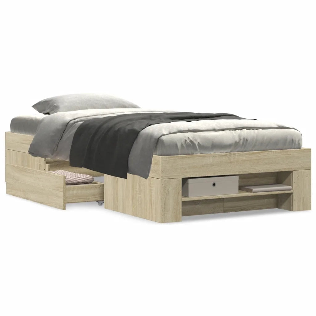 Giroletto senza Materasso Rovere Sonoma 75x190 cm in Truciolato 3295529