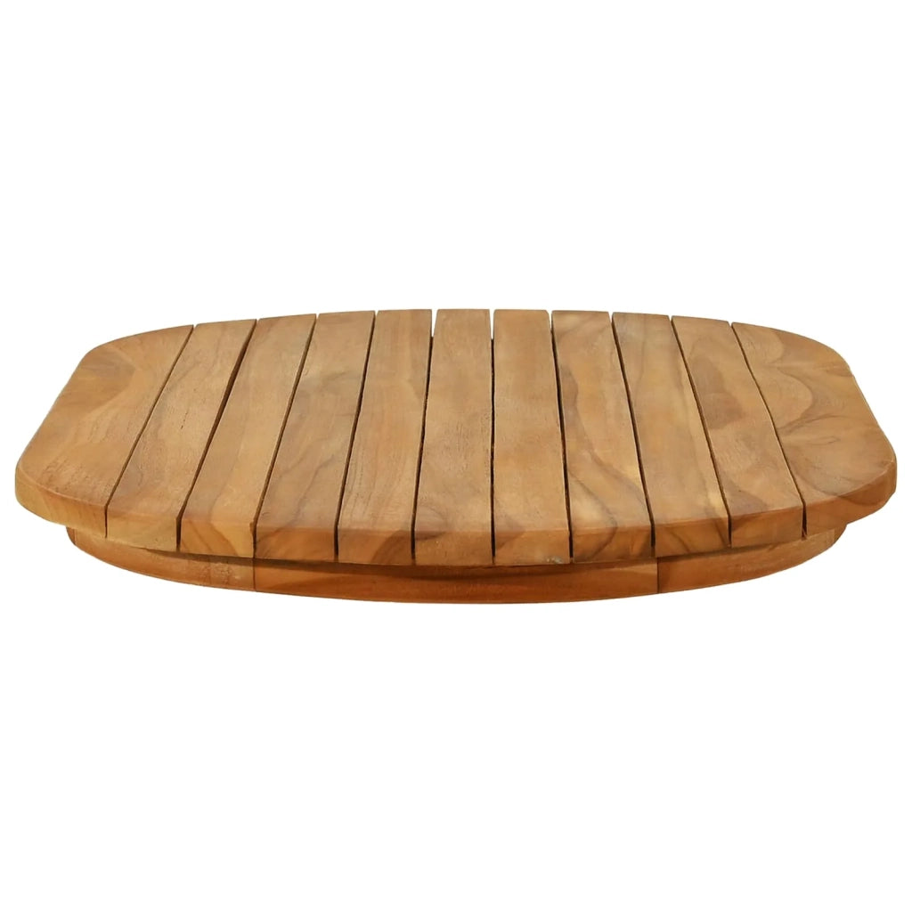 Piano del tavolo 80 x 40 x 3,5 cm Ovale Legno di teak solido 42033160