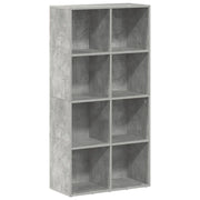 Credenza-Buffet Grigio Cemento 66x30x130 cm Legno Multistrato