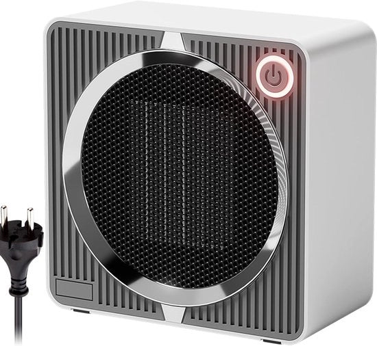 Mini ventilatore a riscaldamento portatile - Cassetta ceramica con termostato e protezione contro sovraccaldamento per ufficio e casa