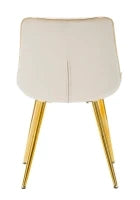 Sedia Paris Crema/Gold Set 2 Pz cm 51X59X79