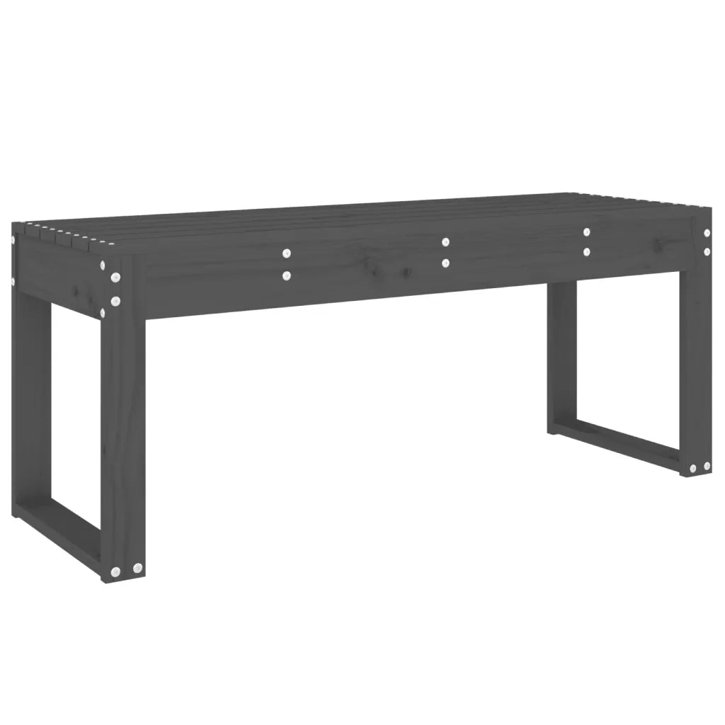 Panchina da Giardino | Panca da Giardino Grigia 110x38x45 cm Legno Massello di Pino