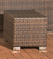 Tavolino piatto in rattan Barcelona