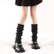 Calzamaglie per gambe - 4 paia - calzamaglie a maglia per gambe - maniche per stivali - calzamaglie per ginocchio - lunghezza 40cm