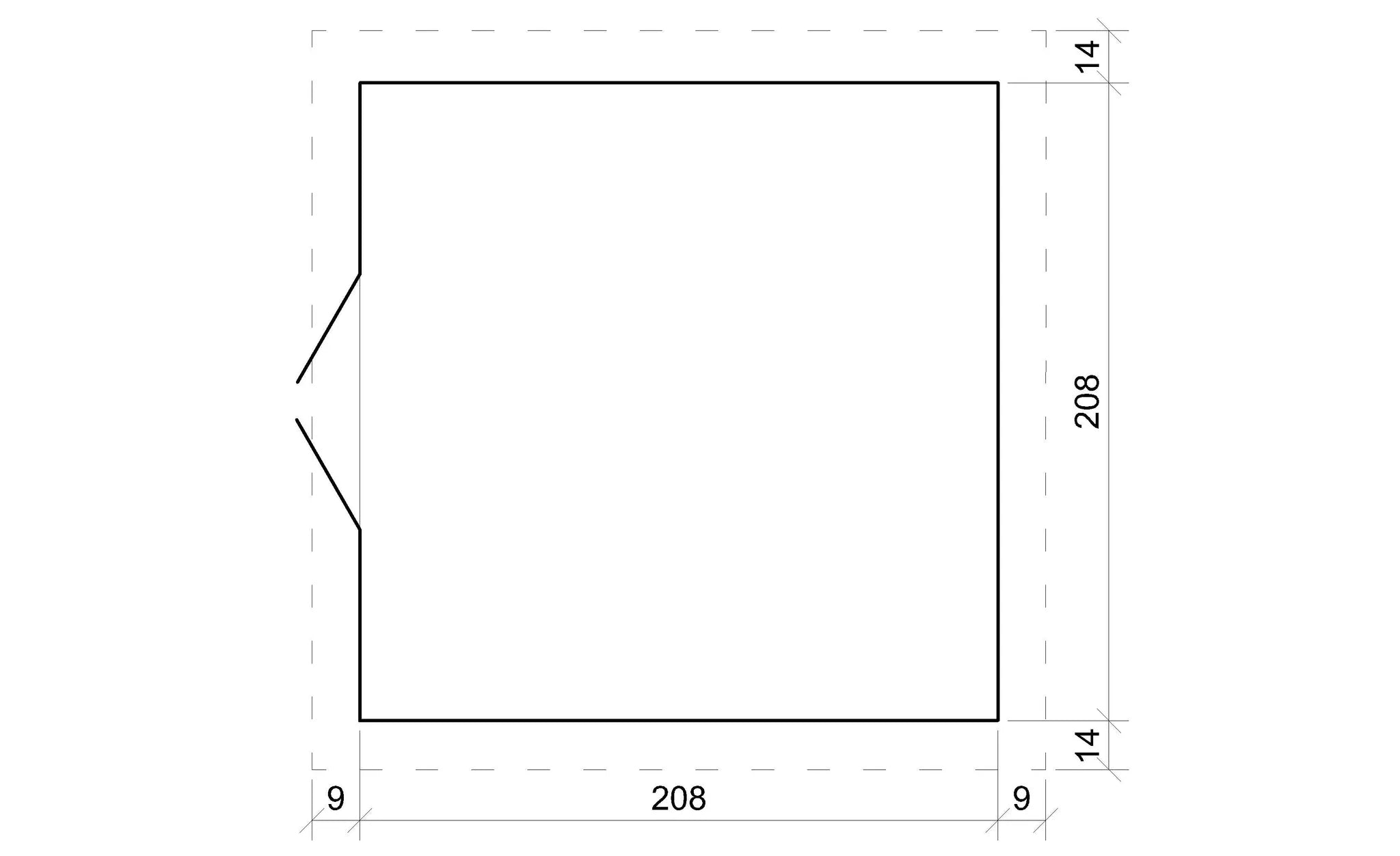 TIMBELA M369+M369G Casetta da Giardino in Legno - 4,33 m2