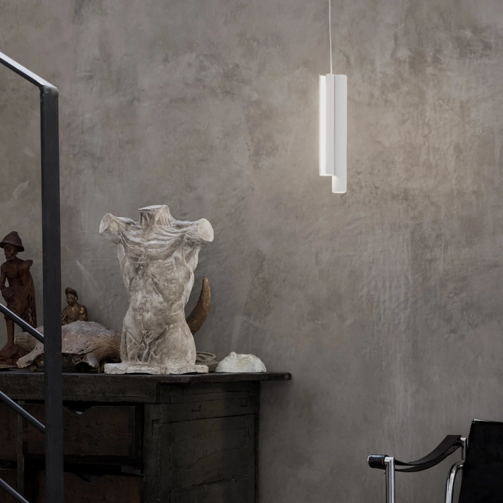 Lampadario Dorica 3 Luci Led Ottone