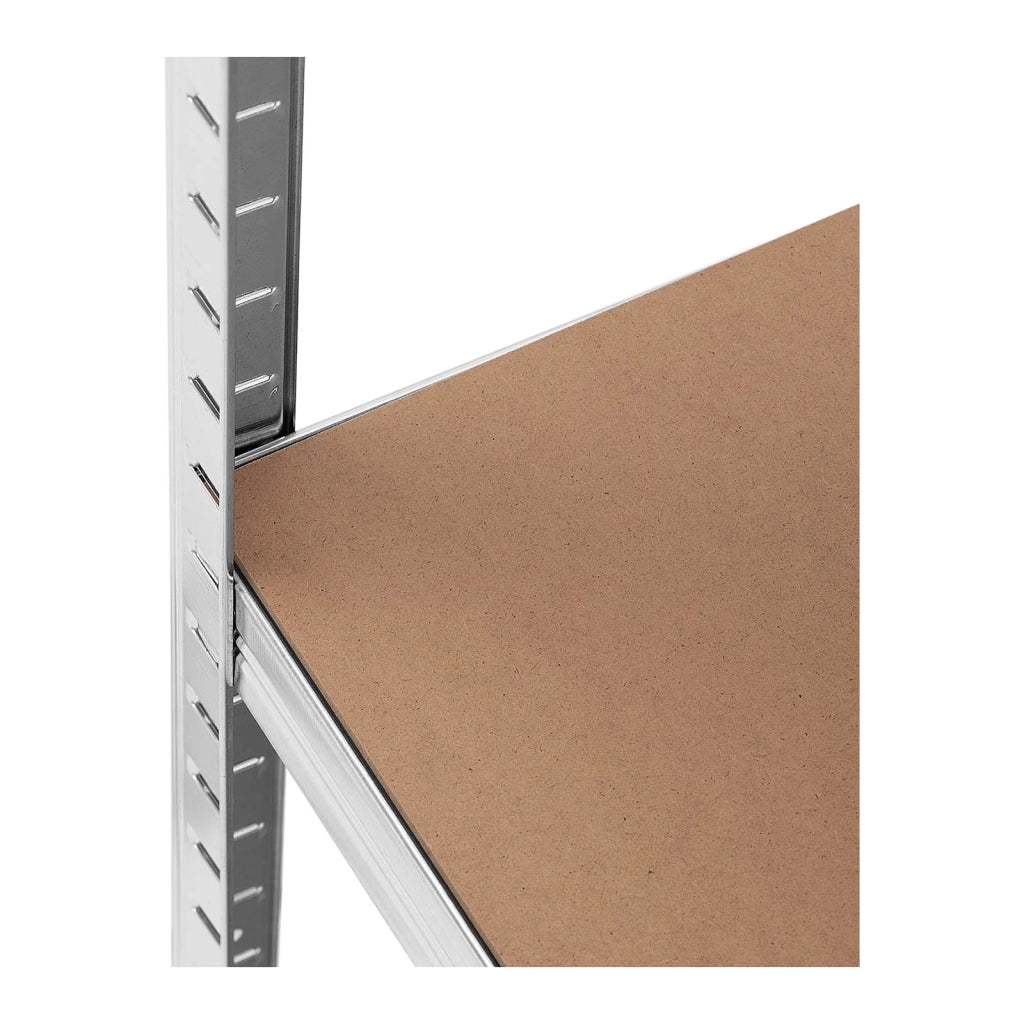Set di 2 ripiani per carichi pesanti 90 x 30 x 180 cm supporta 5 x 175 kg robusto portautensili per garage/officina grigio 14_0005178