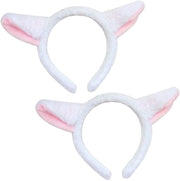 Set di 2 Bande per Capelli con Piuma di Capra - Decorazione per Feste di Costume - Set di 2 - Ideale per Feste e Partite - Bande per Capelli