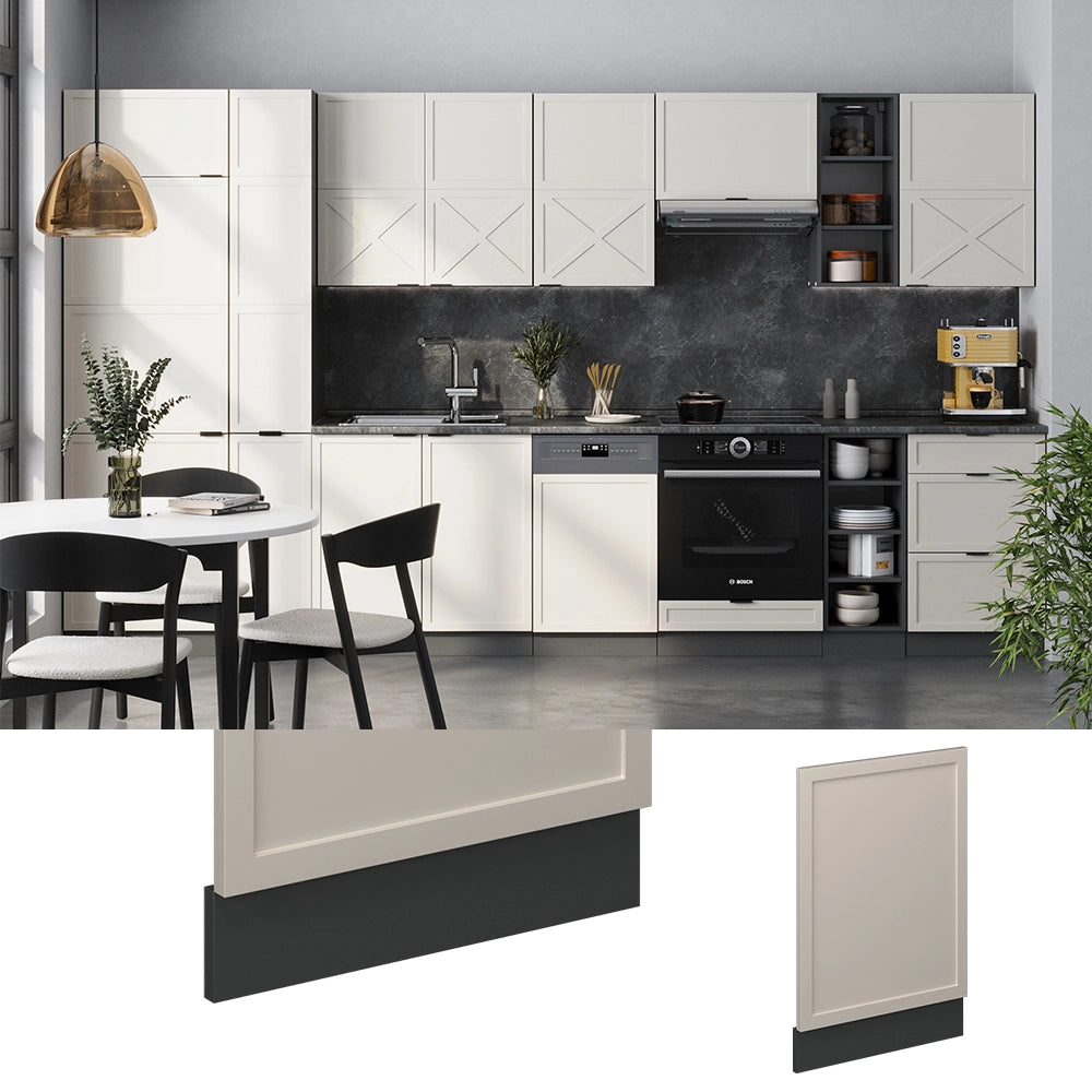 Vicco Pannello frontale GrigioBeige 45 cm , PL Rovere