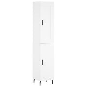 Credenza | Madia | Buffet da pranzo | Armadio da pranzo Bianca 34,5x34x180 cm in Legno Multistrato