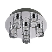 Plafoniera LED Italux Marc 4 luci cromo fumé 26cm 3000K