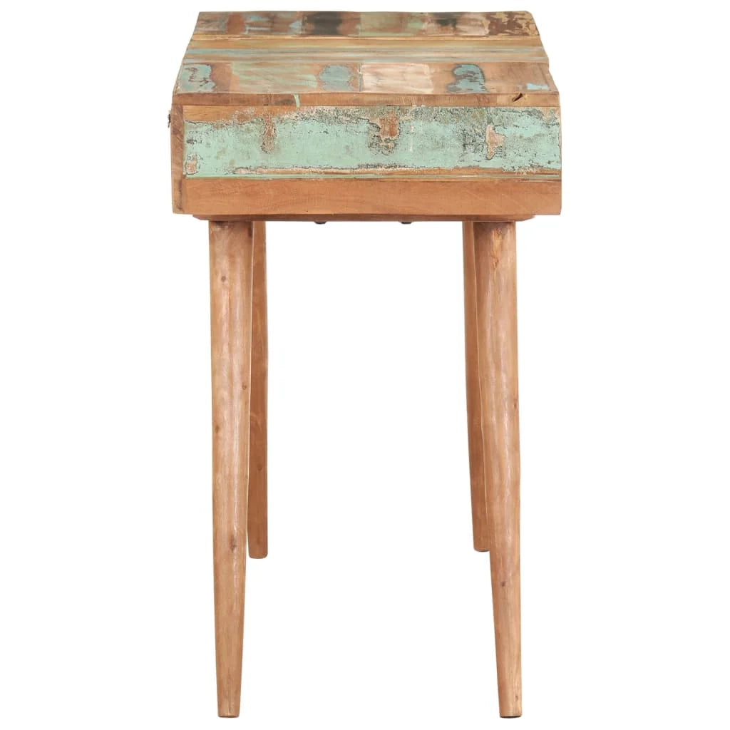 Toeletta con specchio tavolo da trucco 112 x 45 x 76 cm legno massello di recupero 02_0006357