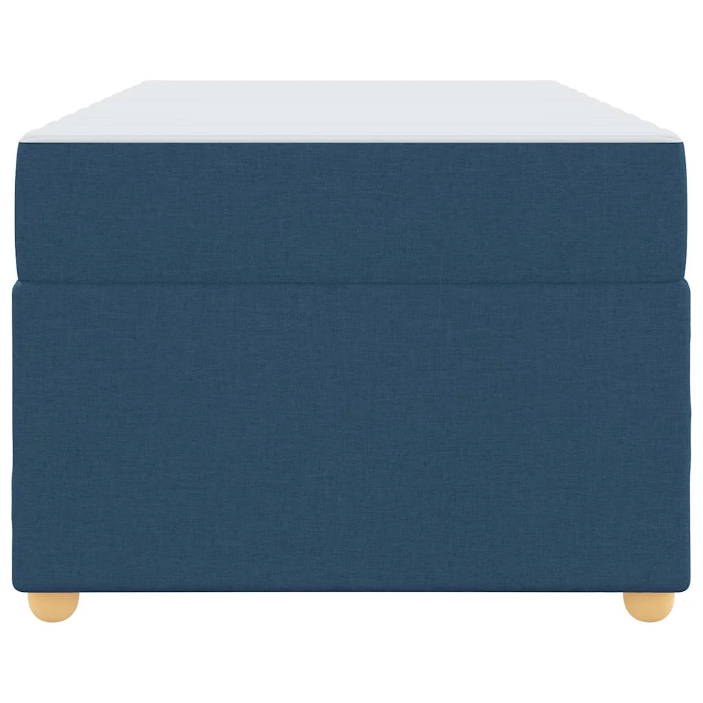 Struttura del letto con materasso Blu 100 x 200 cm Tessuto