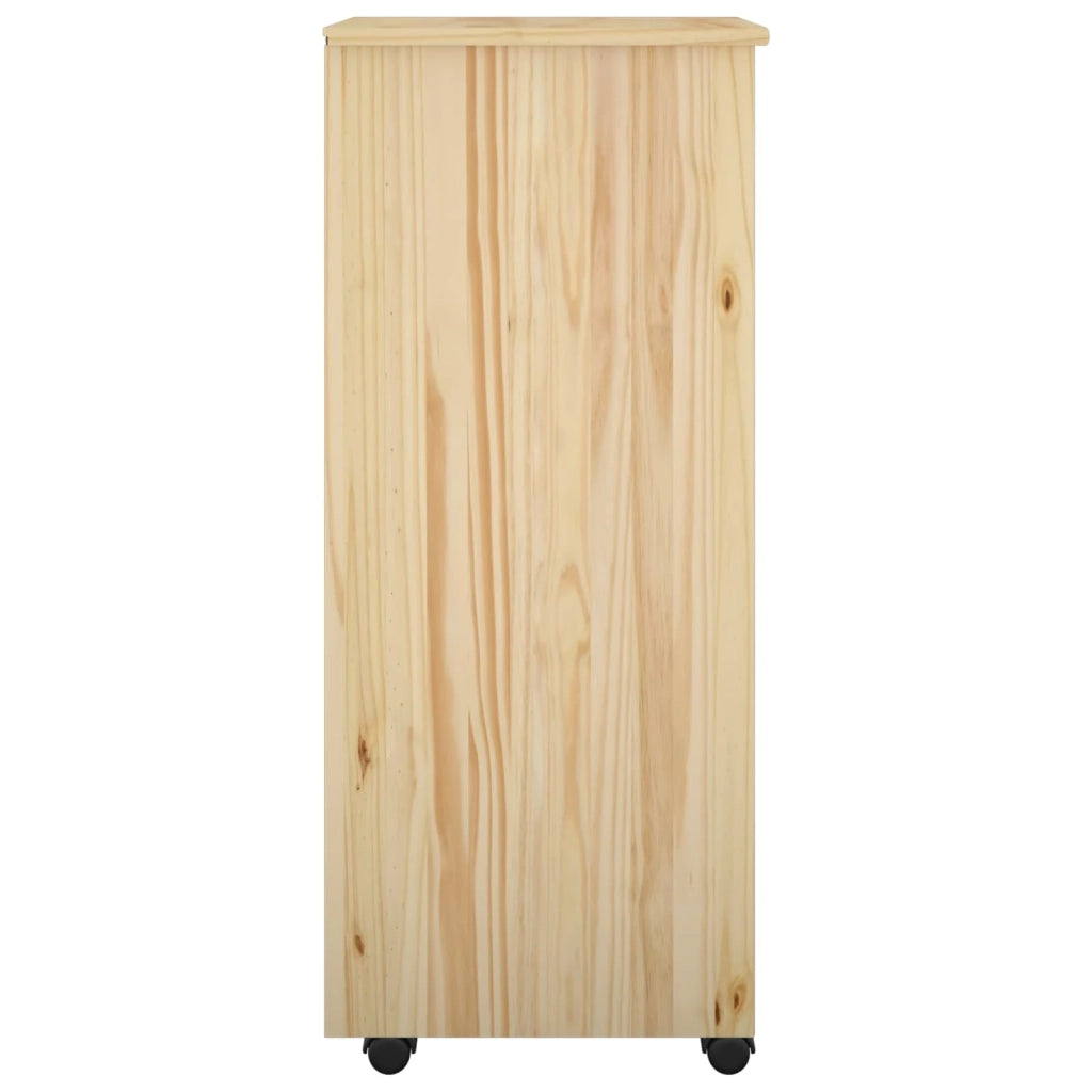 Mobile con Ruote con ruota Marrone 34 x 39 x 93,5 cm