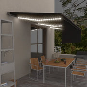 Tenda Automatica con Parasole Sensore Vento e LED 6x3 Antracite 3069494