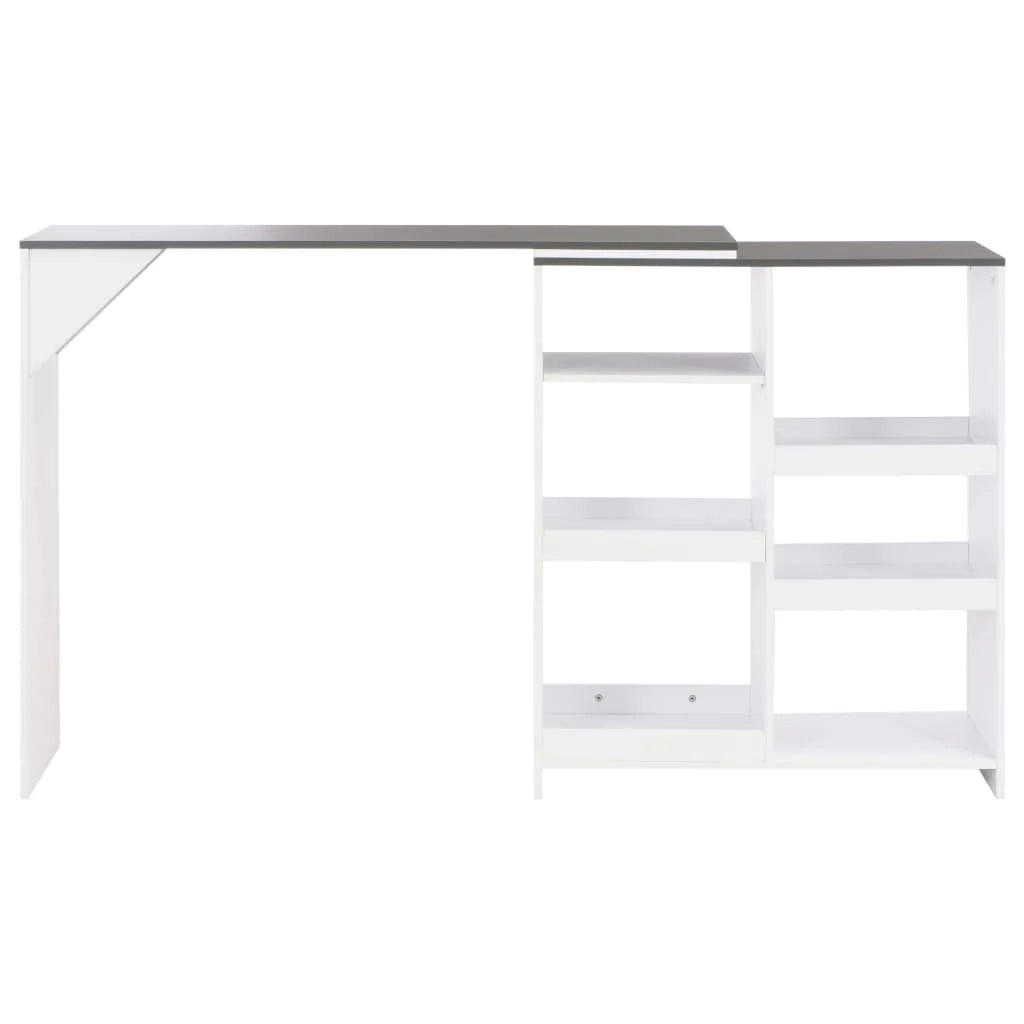 Tavolo alto da bar/bistrot con ripiano rimovibile bianco 138 cm 0902047