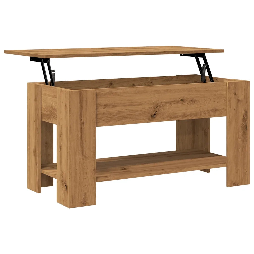 Tavolino Salotto Rovere Artigianale 101x49x52 cm in Truciolato 856927