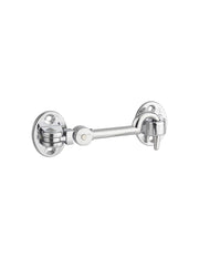 Gancio orientabile con occhiello, cromato 10cm, ferma porta, finestra, bagno - THIRARD