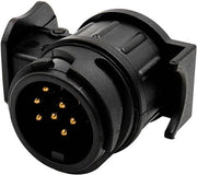 Adattore per trattore acqua e terra - veicolo con caravans - elettrico - 13 poli a 7 poli - compatibile con - adattore per trattore convertitore - nero.