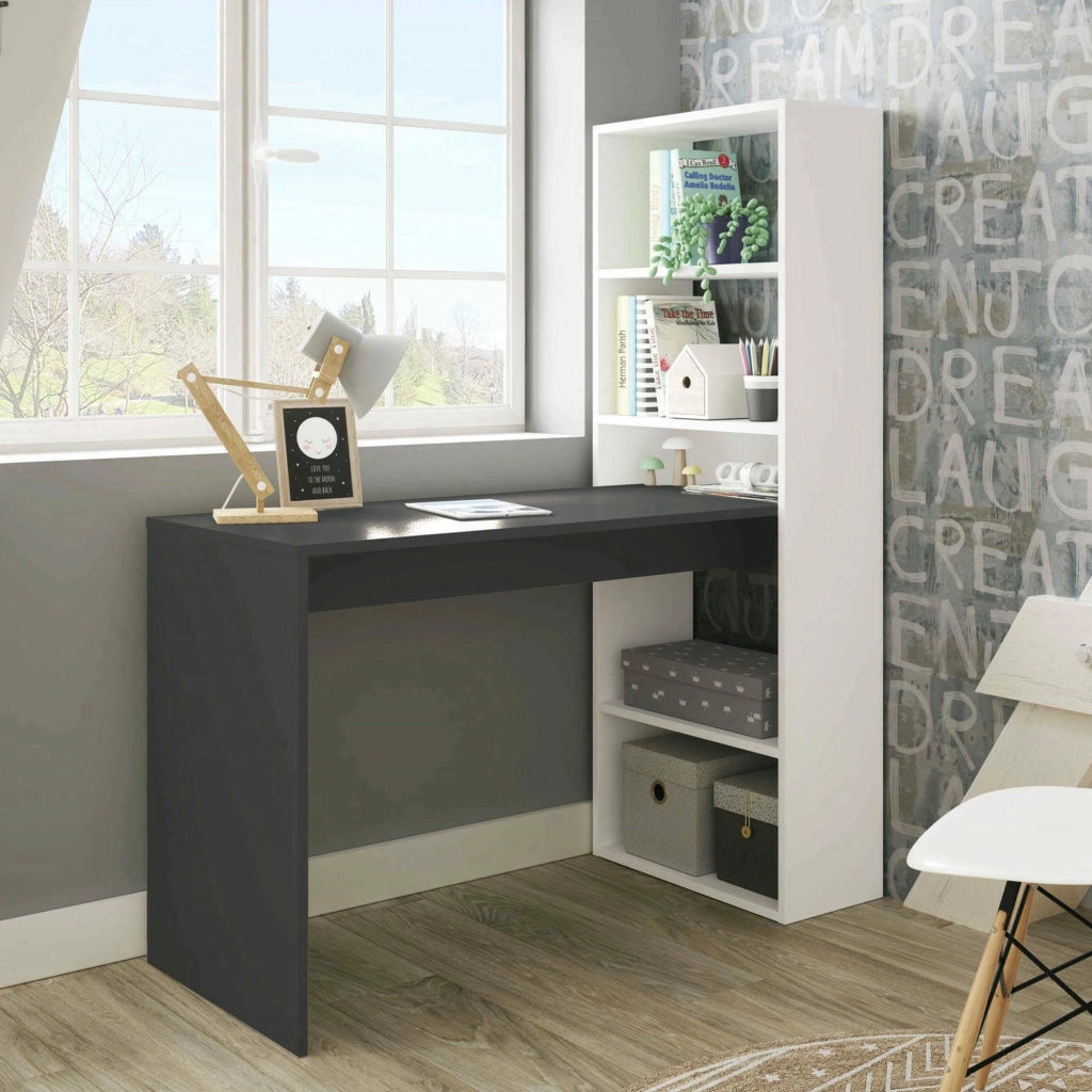Ali, Scrivania 5 Ripiani, 120x53x144h cm Bianco