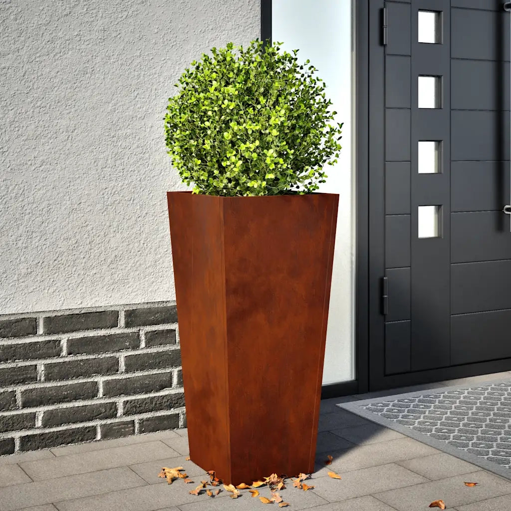vidaXL Fioriera da Giardino 35x35x75 cm in Acciaio Corten