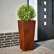 vidaXL Fioriera da Giardino 35x35x75 cm in Acciaio Corten