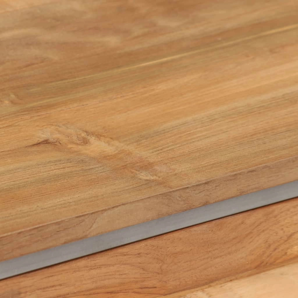 Mobile TV/credenza design pratico teak riciclato e acciaio 120 cm 2502215