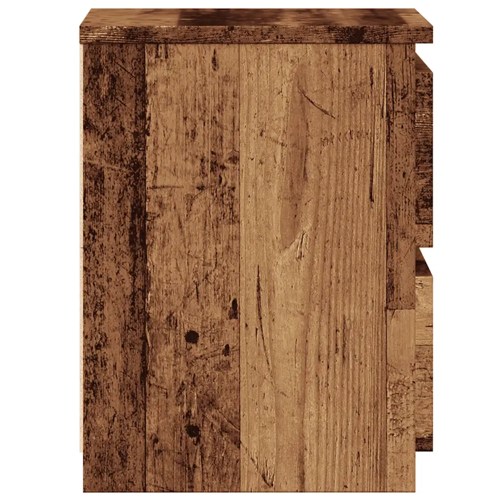Comodino-Tavolino da notte Legno Antico 30x30x40 cm in Legno Multistrato