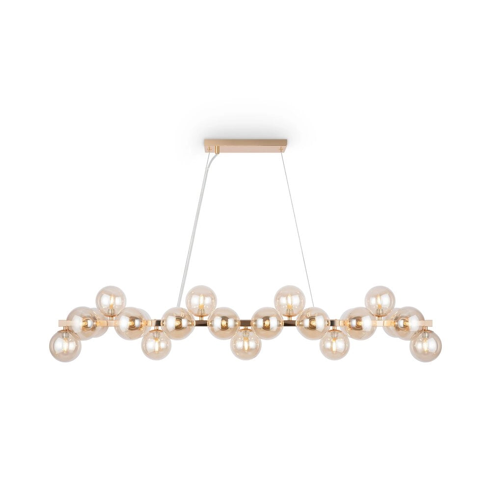 Lampadario Dallas Maytoni ottone 25 sfere vetro G9
