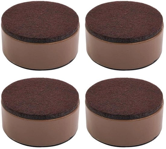 Sollevamento Mobili 30 mm - Zampe Elevate - Alzabraglia - Acciaio di Carbonio - Set di 4 - Stabile e Sicuro - Zampe Mobili