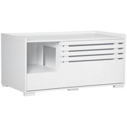Armadio per gatti con 2 ripiani e porta magnetica ¨C Zephmum ¨C Bianco 60x30x60