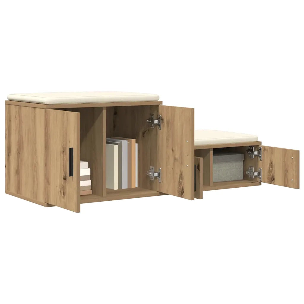 Armadio 2 pcs Rovere artigianale 118 x 41 x 40 cm 866666