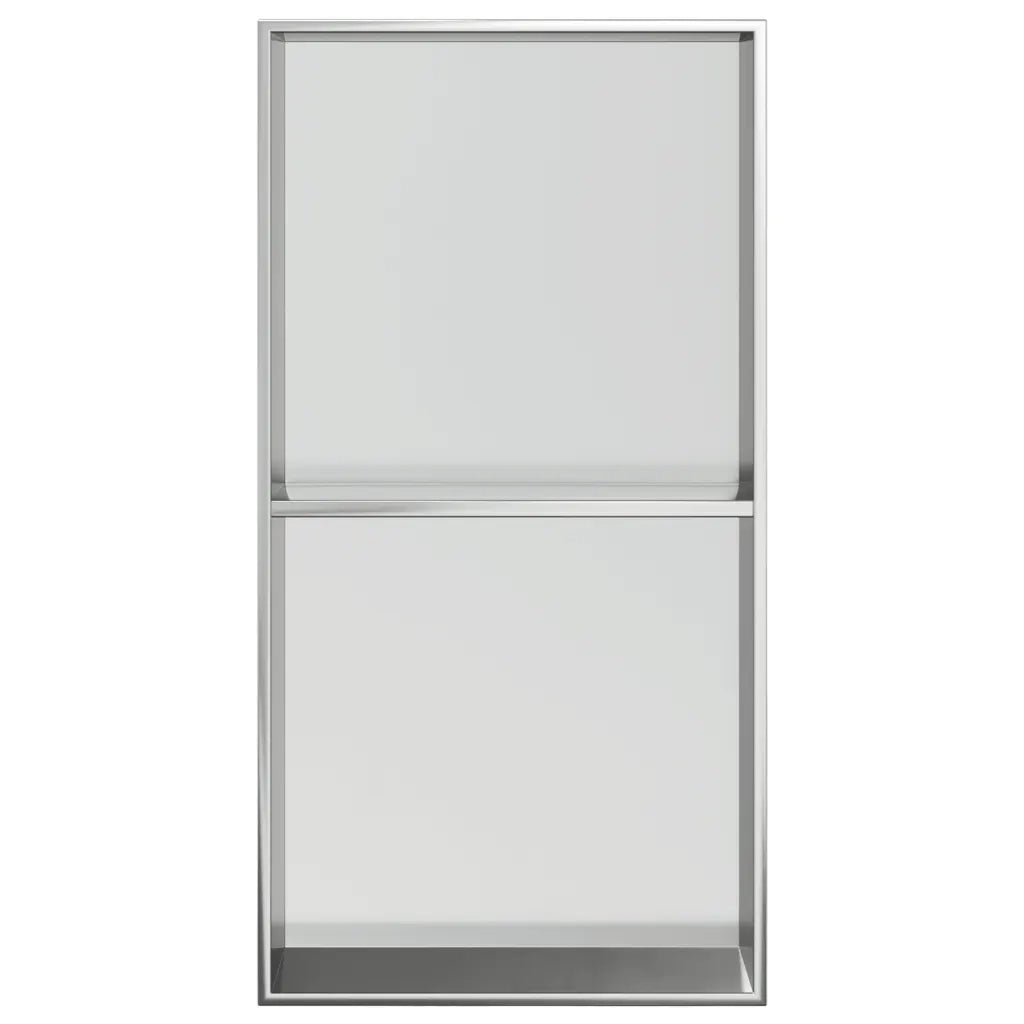 Nicchia per Doccia Argento Spazzolato 32x62x9cm in Acciaio Inox