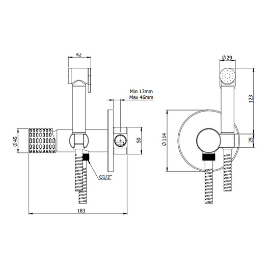 Miscelatore incasso per shut-off - serie Celebrity
