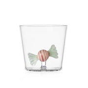 Tumbler caramella verde e rosso schiaccianoci